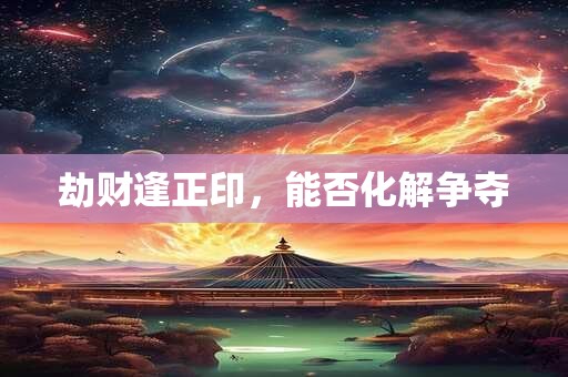 劫财逢正印，能否化解争夺