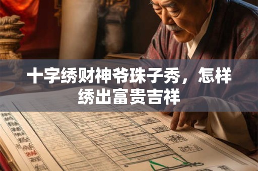 十字绣财神爷珠子秀，怎样绣出富贵吉祥
