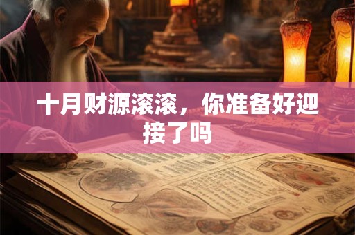 十月财源滚滚，你准备好迎接了吗