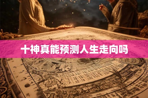 十神真能预测人生走向吗