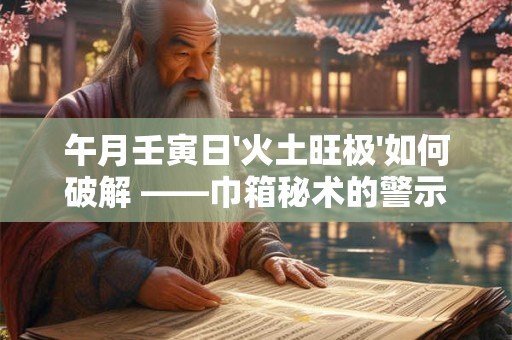 午火旺财 见午火如何催生大富大贵