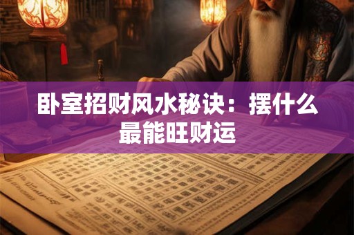 卧室招财风水秘诀：摆什么最能旺财运