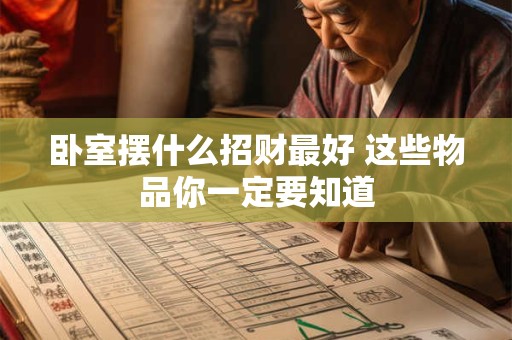 卧室摆什么招财最好 这些物品你一定要知道