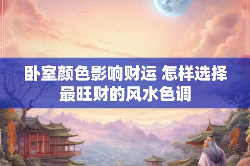 卧室颜色影响财运 怎样选择最旺财的风水色调