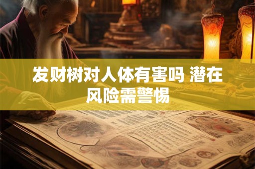 发财树对人体有害吗 潜在风险需警惕