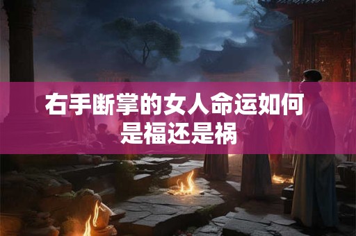 右手断掌的女人命运如何 是福还是祸