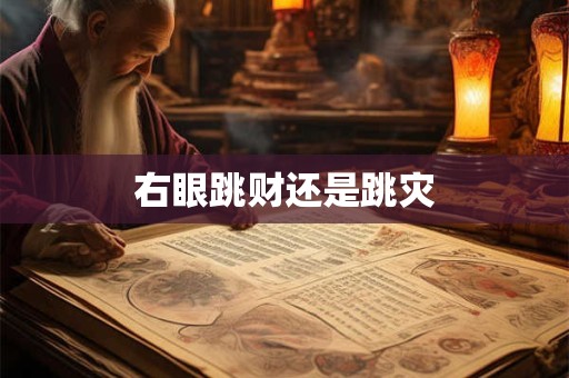 右眼跳财还是跳灾