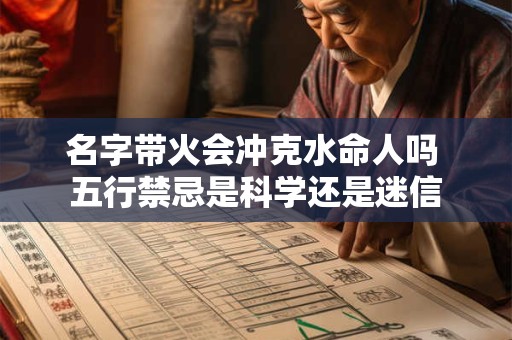 名字带火会冲克水命人吗 五行禁忌是科学还是迷信