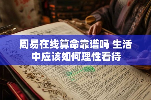 周易在线算命靠谱吗 生活中应该如何理性看待