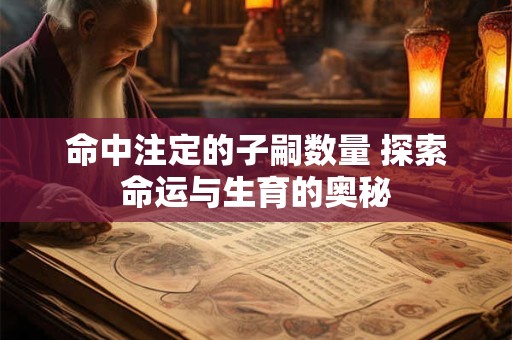 命中注定的子嗣数量 探索命运与生育的奥秘