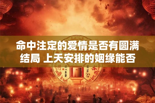 命中注定的爱情是否有圆满结局 上天安排的姻缘能否经得起考验