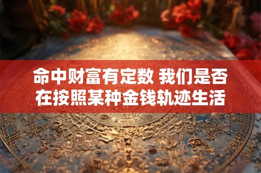 命中财富有定数 我们是否在按照某种金钱轨迹生活