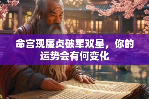 命宫现廉贞破军双星，你的运势会有何变化