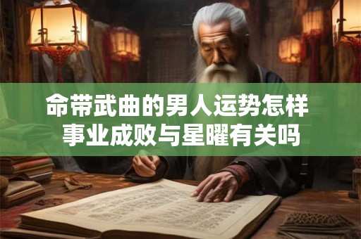 命带武曲的男人运势怎样 事业成败与星曜有关吗