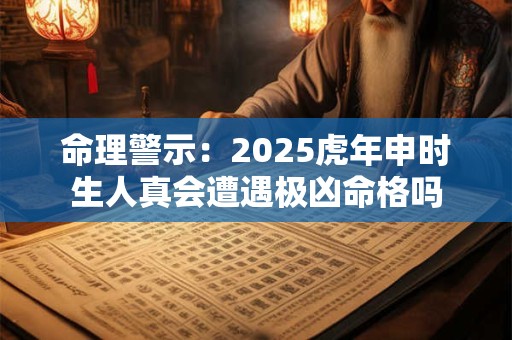 命理警示：2025虎年申时生人真会遭遇极凶命格吗