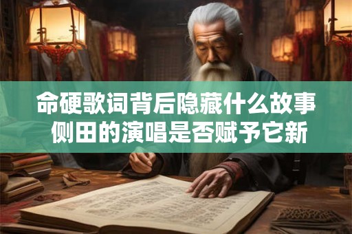 命硬歌词背后隐藏什么故事 侧田的演唱是否赋予它新生命