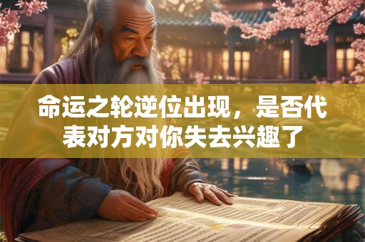 命运之轮逆位出现，是否代表对方对你失去兴趣了