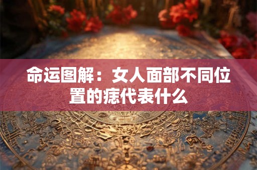 命运图解：女人面部不同位置的痣代表什么
