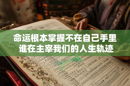 命运根本掌握不在自己手里 谁在主宰我们的人生轨迹