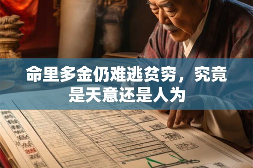 命里多金仍难逃贫穷，究竟是天意还是人为