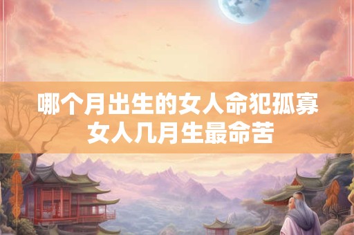 哪个月出生的女人命犯孤寡 女人几月生最命苦