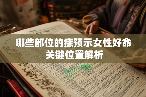 哪些部位的痣预示女性好命 关键位置解析