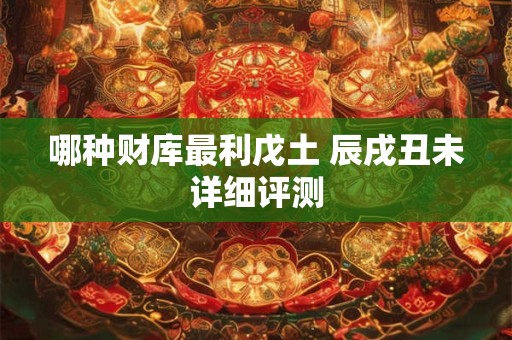 哪种财库最利戊土 辰戌丑未详细评测