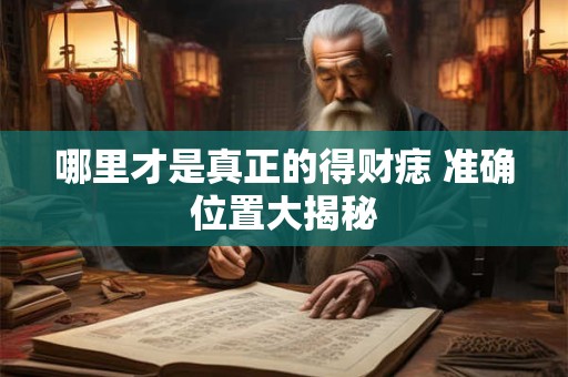哪里才是真正的得财痣 准确位置大揭秘