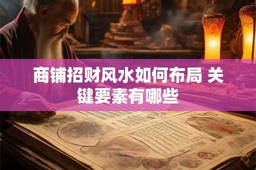商铺招财风水如何布局 关键要素有哪些