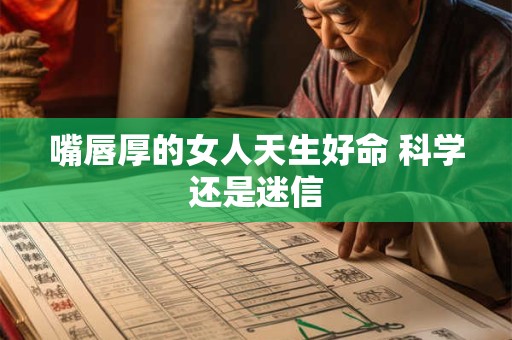 嘴唇厚的女人天生好命 科学还是迷信