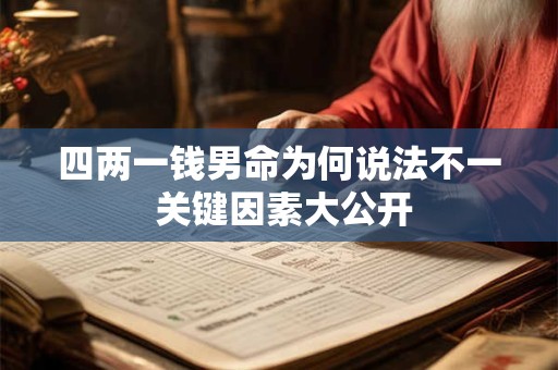 四两一钱男命为何说法不一 关键因素大公开
