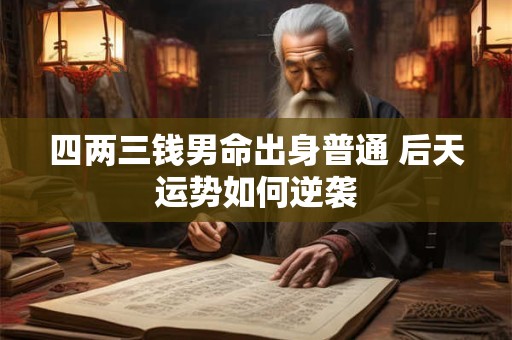 四两三钱男命家庭影响有多大 贵人助力还是自力更生