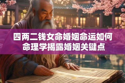 四两二钱女命婚姻命运如何 命理学揭露婚姻关键点