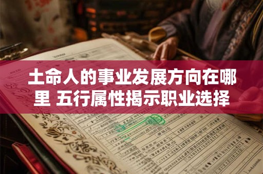 土命人的事业发展方向在哪里 五行属性揭示职业选择