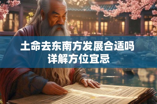 土命去东南方发展合适吗 详解方位宜忌