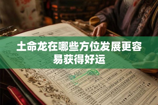 土命龙在哪些方位发展更容易获得好运