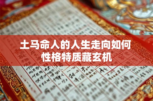 土马命人的人生走向如何 性格特质藏玄机