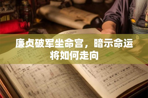 廉贞破军坐命宫，暗示命运将如何走向