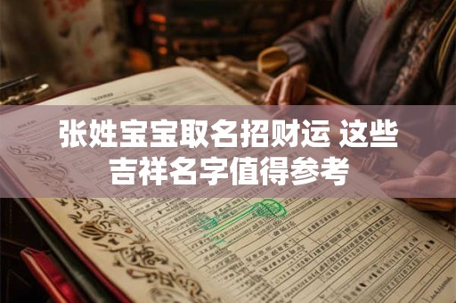 张姓宝宝取名招财运 这些吉祥名字值得参考