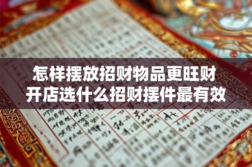 怎样摆放招财物品更旺财 开店选什么招财摆件最有效