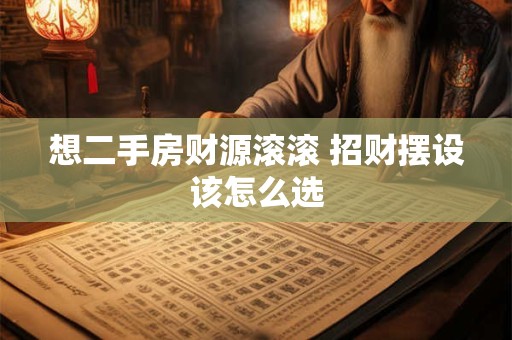 想二手房财源滚滚 招财摆设该怎么选