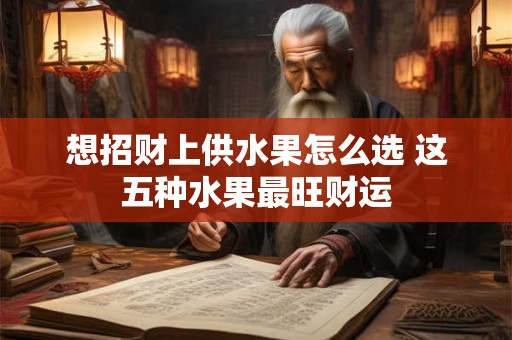 想招财上供水果怎么选 这五种水果最旺财运