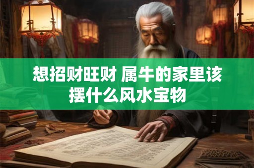 想招财旺财 属牛的家里该摆什么风水宝物