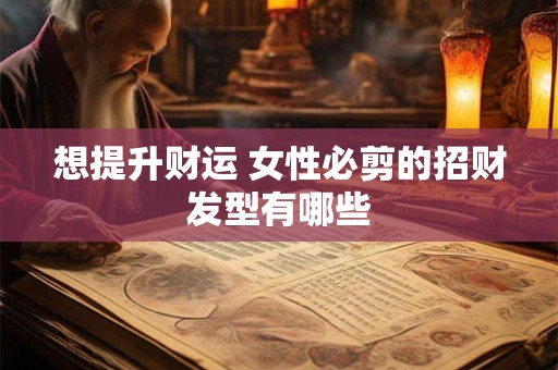 想提升财运 女性必剪的招财发型有哪些