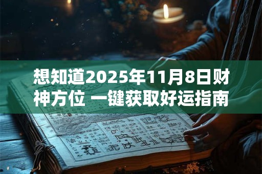 想知道2025年10月29日的财神方位 这份指南告诉你最佳招财位置