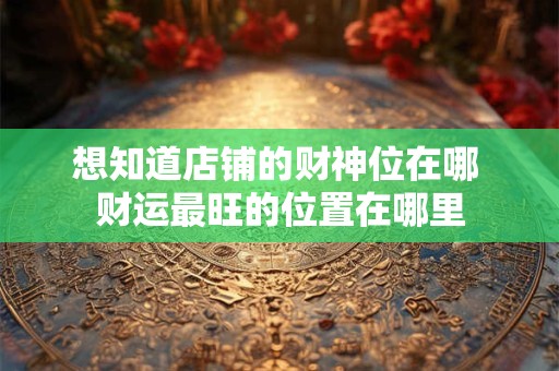 想知道开店财神位放什么最旺财 这3样吉祥物不能少