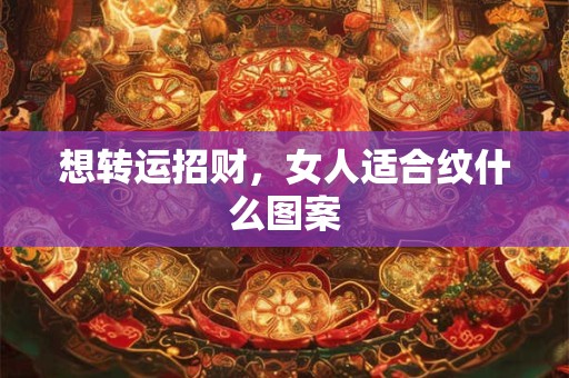 想转运招财，女人适合纹什么图案