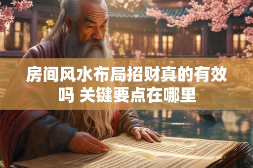 房间风水布局招财真的有效吗 关键要点在哪里