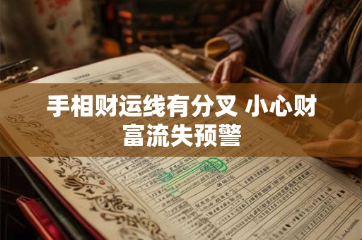 手相财运线有分叉 小心财富流失预警