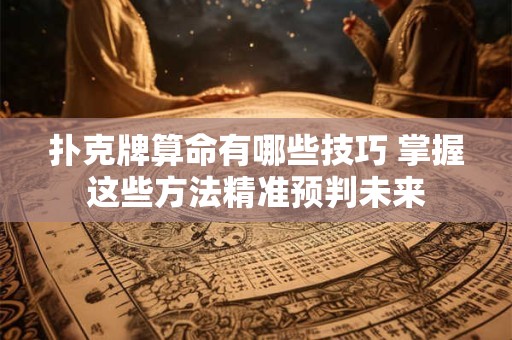 扑克牌算命有哪些技巧 掌握这些方法精准预判未来